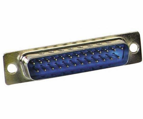 25 Pin Erkek D-Sub Konnektör