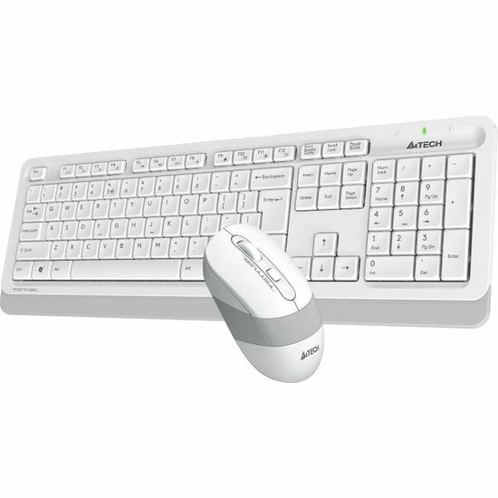 A4Tech FG1010 Nano  Alıcı 2000DPI Kablosuz Multimedia Türkçe Klavye + Mouse Seti - Beyaz