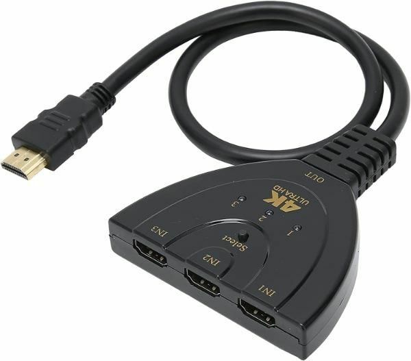 Class 3 Port Kablolu Hdmi Switch Çoklayıcı Çoğaltıcı