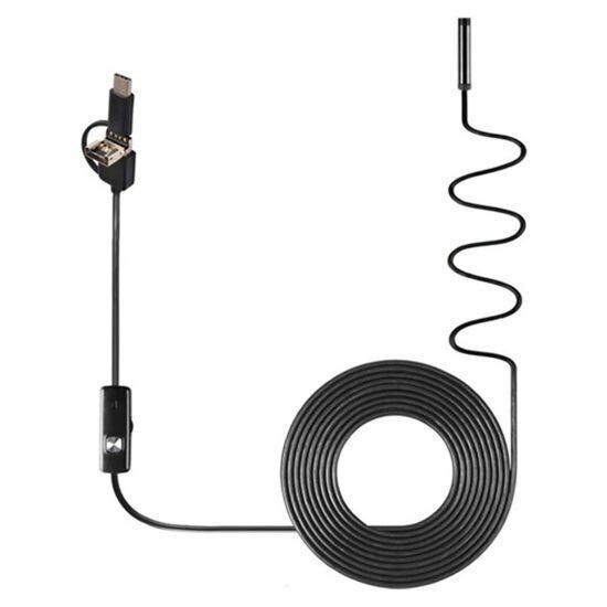 Endeskop Yılan Kamera Sert Kablolu 5 Metre 3.9mm