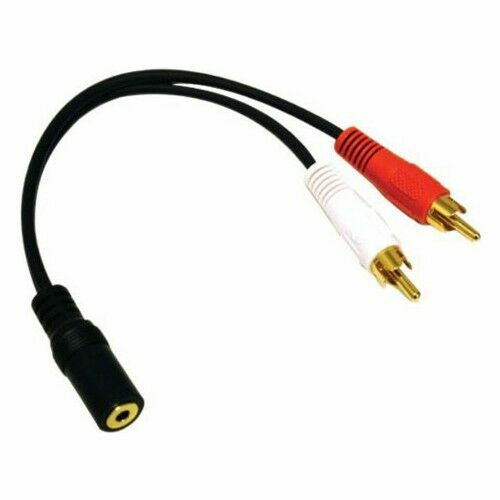 Stereo 3,5Mm Dişi - 2X Rca Erkek Ses Çevirici Kablo