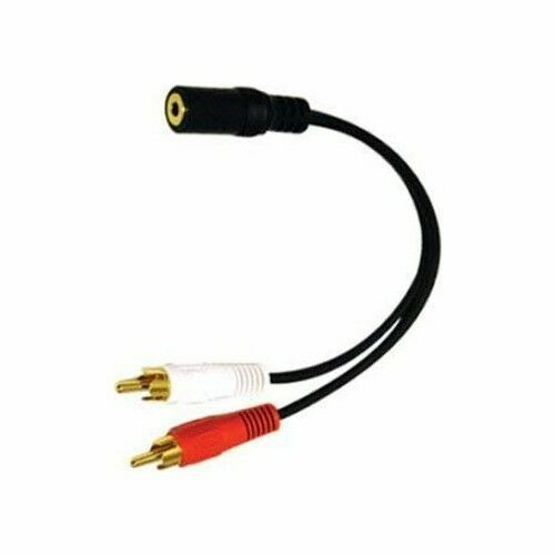 Stereo 3,5Mm Dişi - 2X Rca Erkek Ses Çevirici Kablo