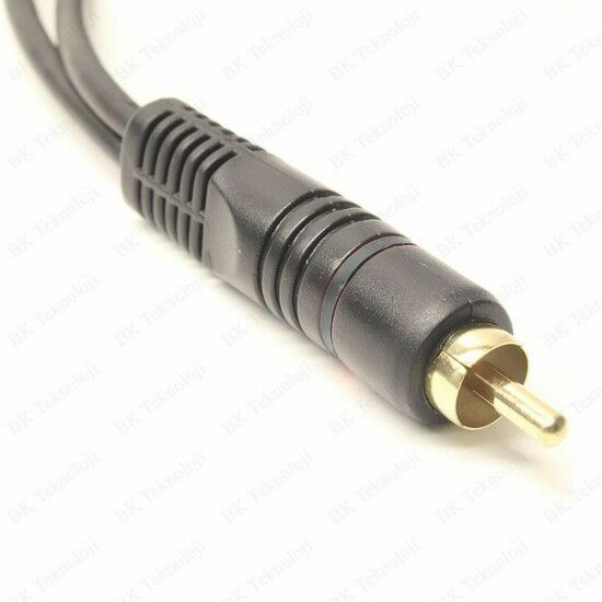 1 RCA Erkek 2 RCA Dişi 25 Cm Anfi Y Kablo
