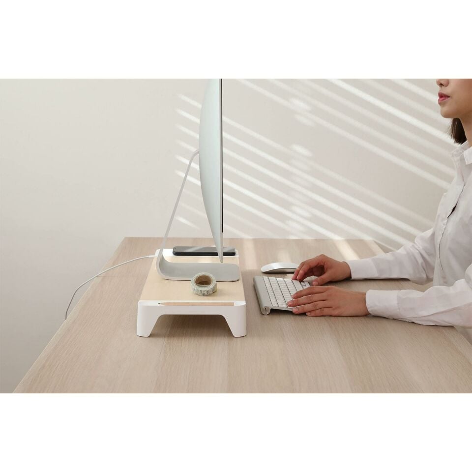 POUT Eyes 8 3in1 Monitör Standı Beyaz