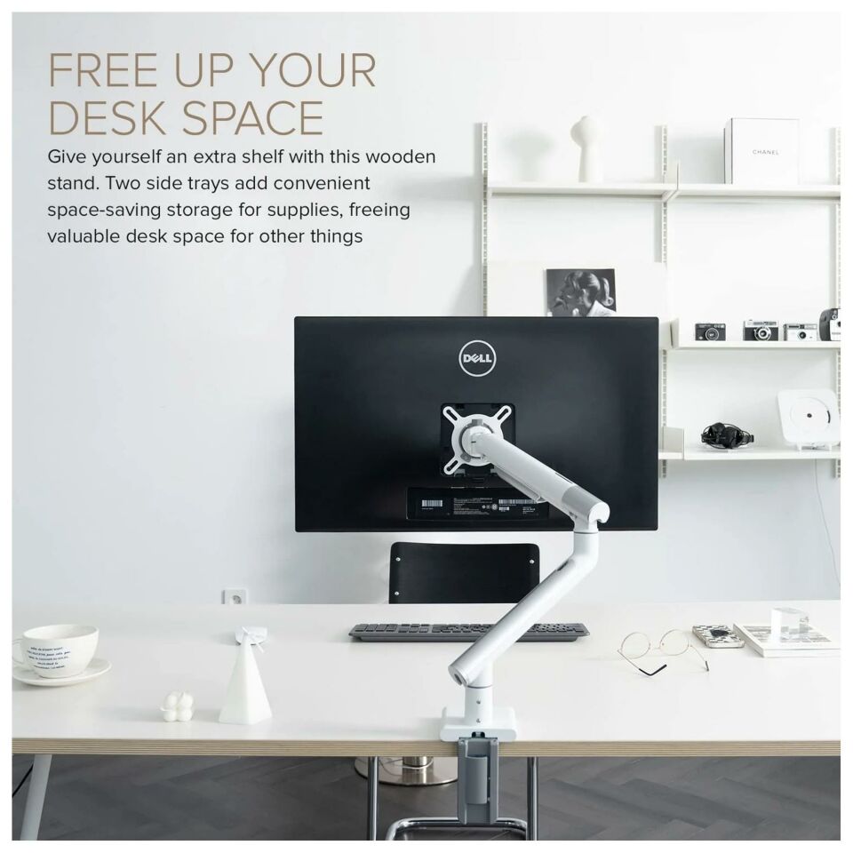 POUT Eyes 12 Single Ayarlanabilir Tekli Monitör Kolu Gri