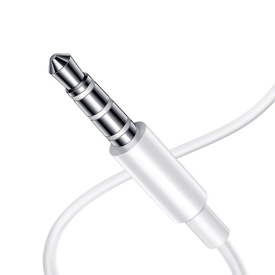Mcdodo HP-6080 3.5mm Aux Girişli Mikrofonlu Kablolu Kulak İçi Kulaklık - Beyaz