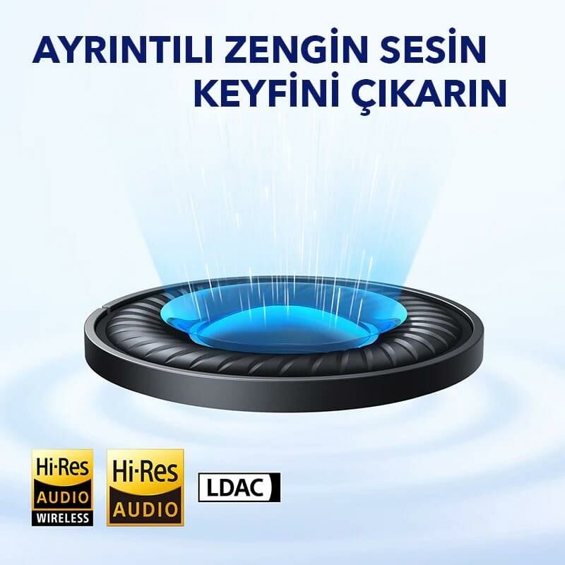 Anker SoundCore Space Q45 Kulak Üstü Bluetooth Kulaklık Siyah