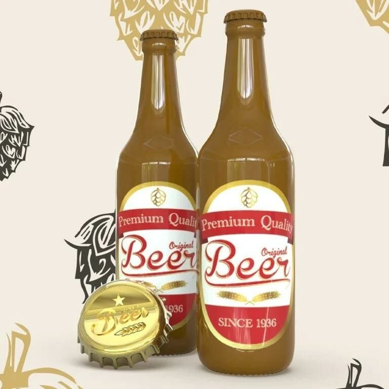 Metalmorphose Bira Anahtarlık Kahverengi