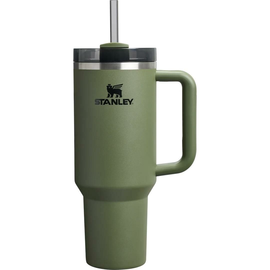 Stanley Quencher H2.O FlowState Tumbler Pipetli Termos 1.2L Haki