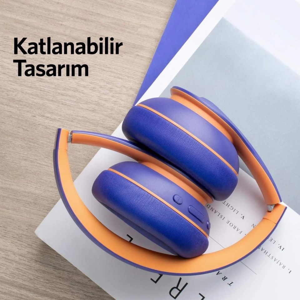 Anker Soundcore Life Q10 Bluetooth Kulaklık Mavi Sarı