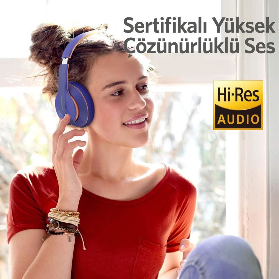 Anker Soundcore Life Q10 Bluetooth Kulaklık Mavi Sarı