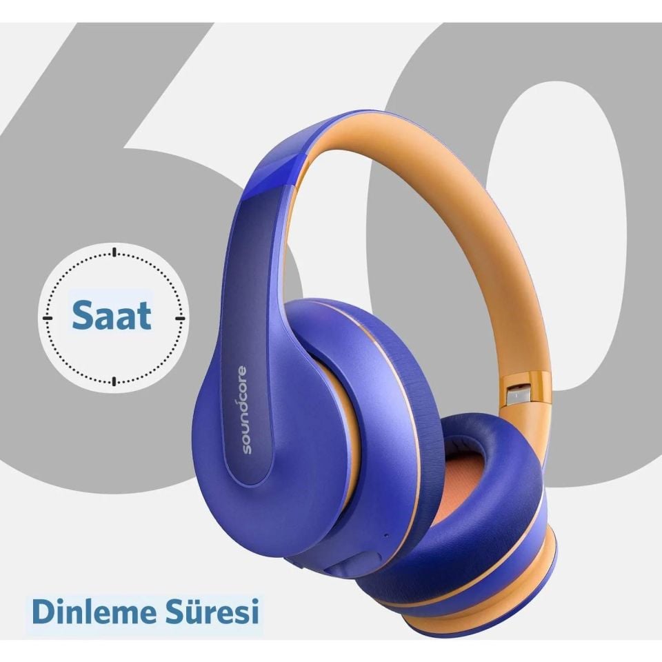 Anker Soundcore Life Q10 Bluetooth Kulaklık Mavi Sarı