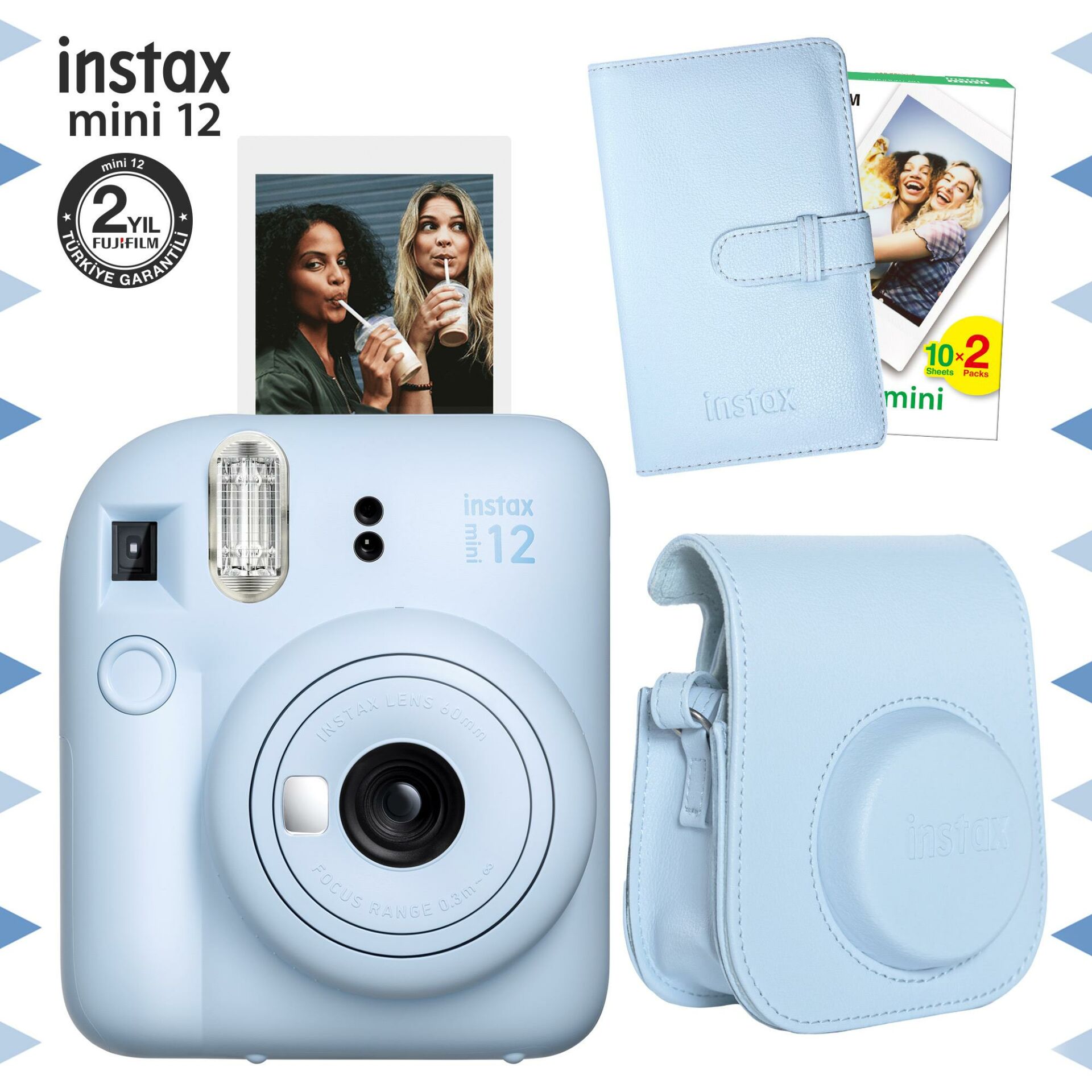 İnstax Mini 12 Bundle Box Mavi