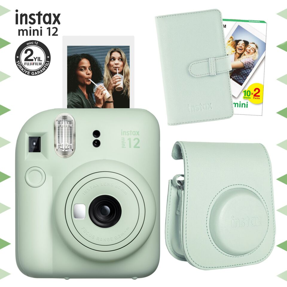 İnstax Mini 12 Bundle Box Yeşil