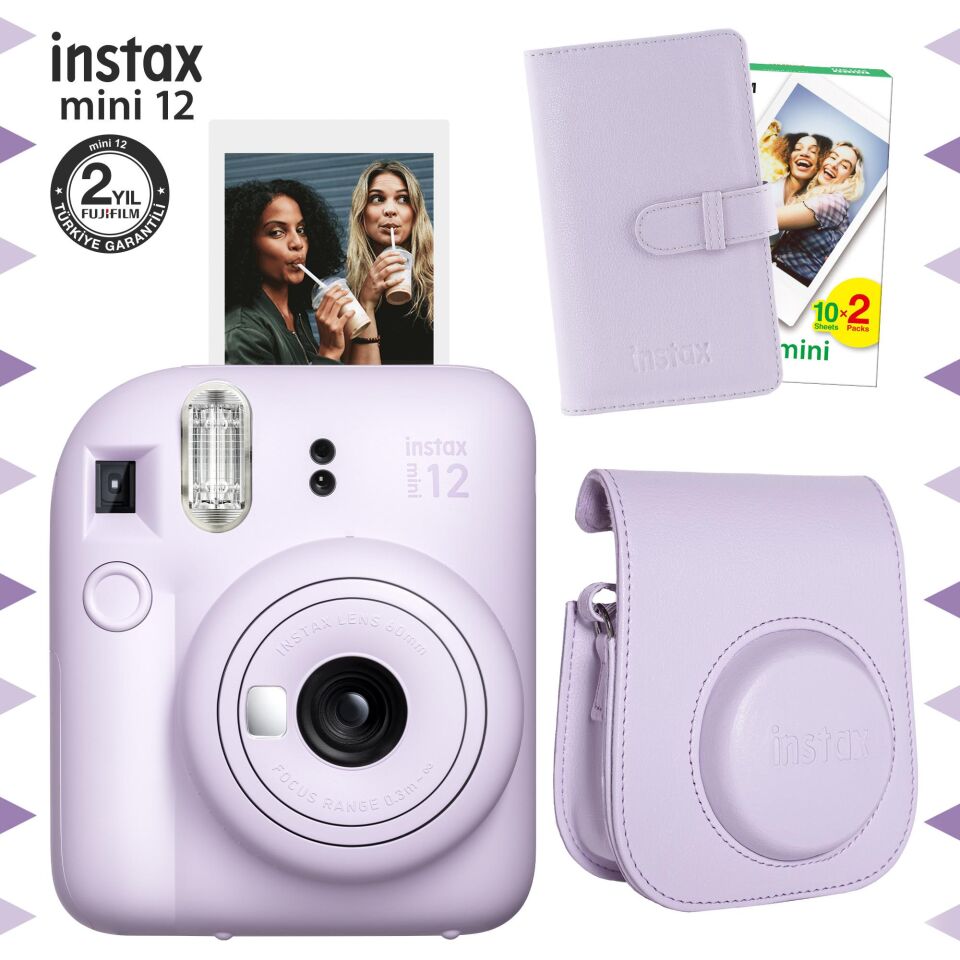 İnstax Mini 12 Bundle Box Lila