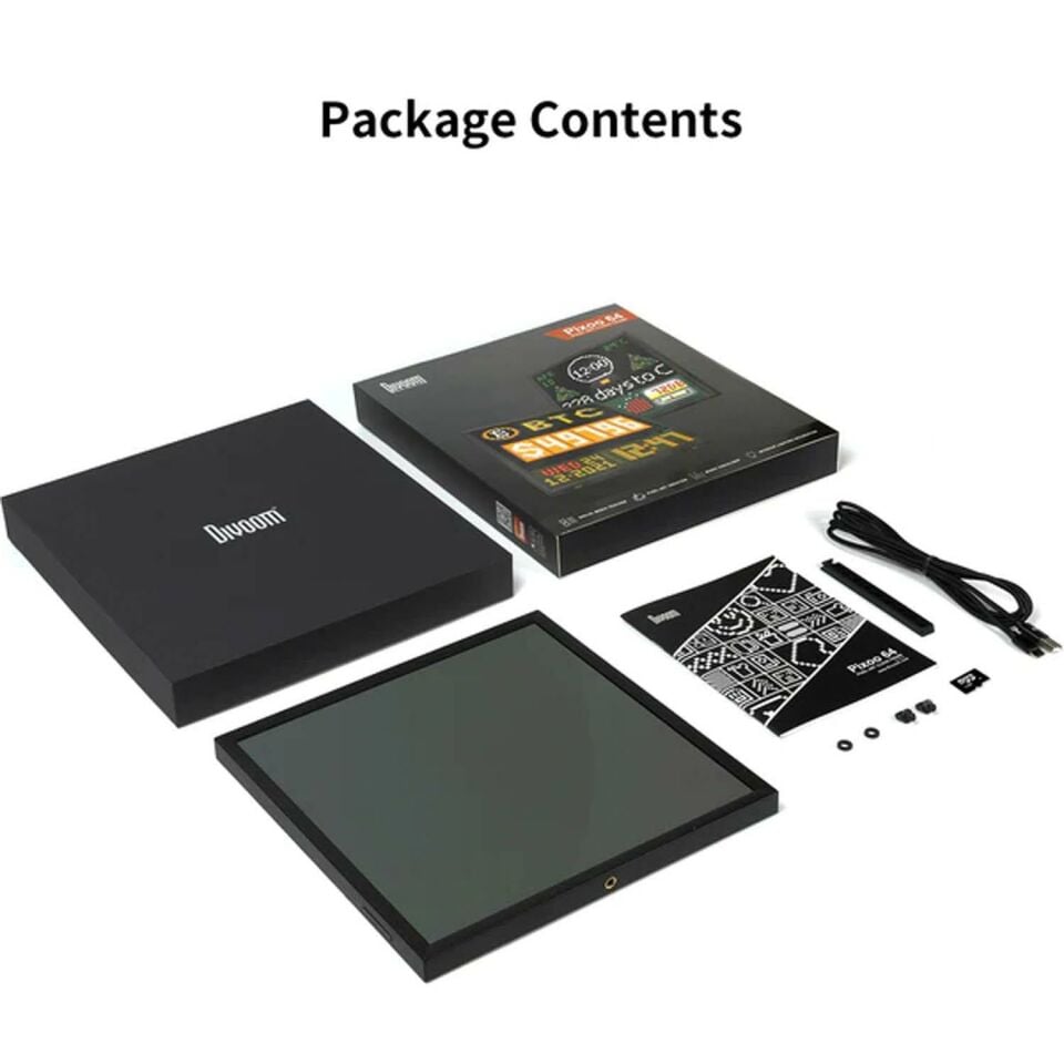 Divoom Pixoo App Kontrollü Wifi Animasyonlu Gaming 64X64 Piksel Led Resim Çerçevesi