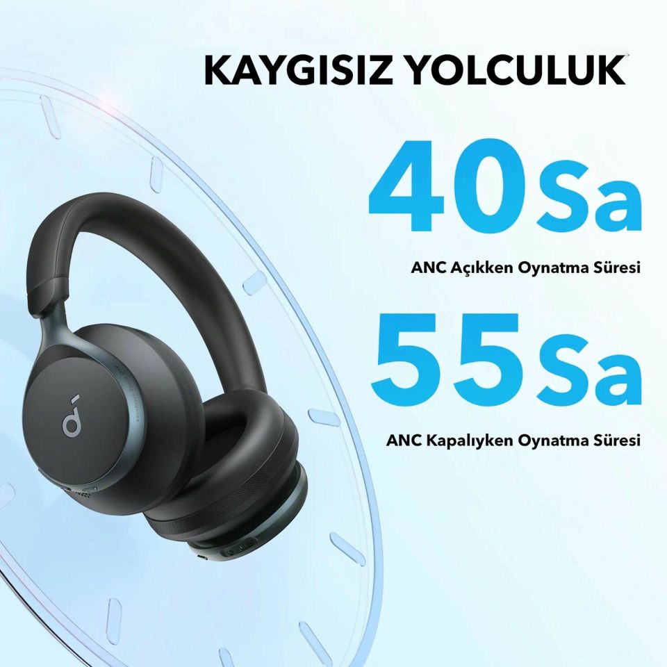 Anker SoundCore Space One ANC Kulak Üstü Bluetooth Kulaklık Beyaz