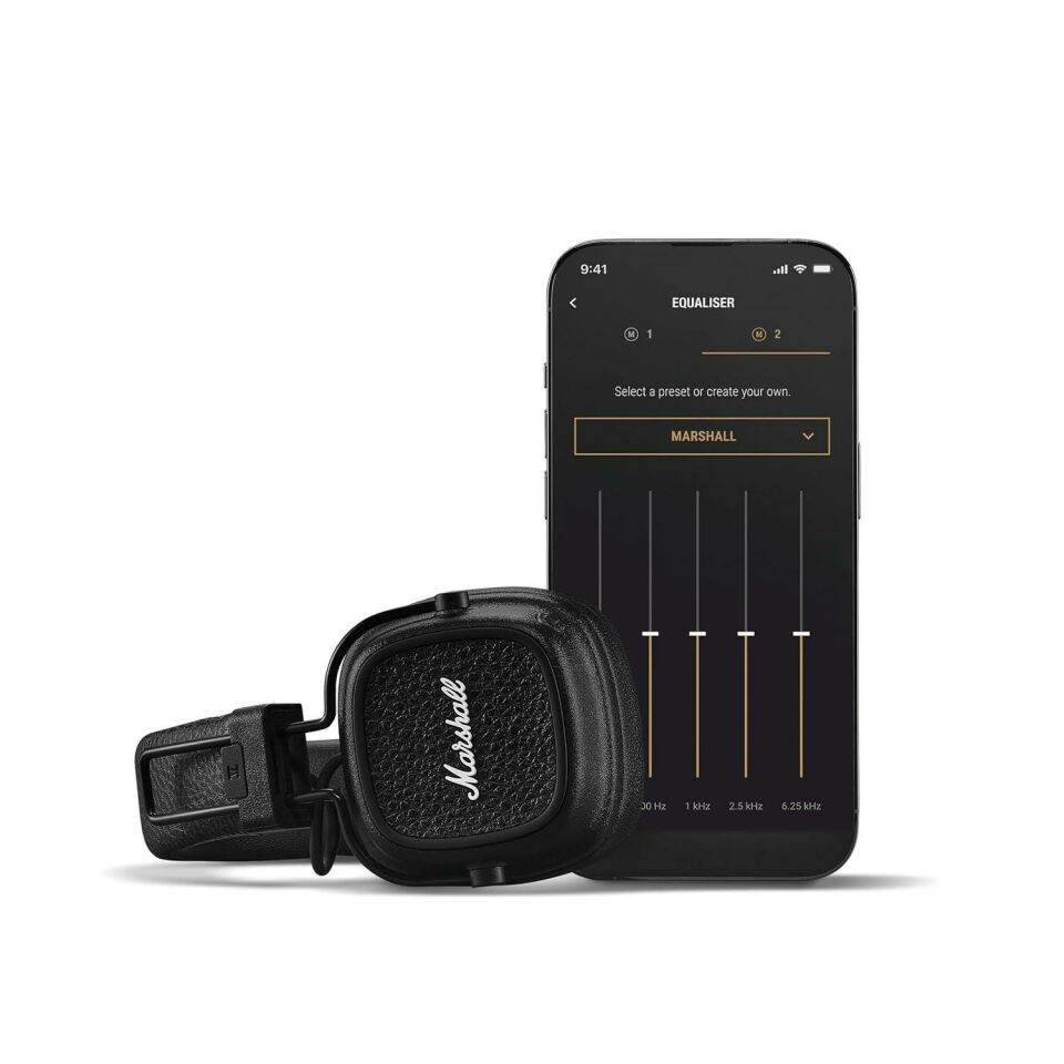 Marshall Major 5 Bluetooth Kulaküstü Kulaklık Siyah