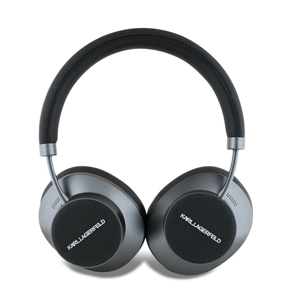 Karl Lagerfeld Saffiano Serisi Kulak Üstü Bluetooth Kulaklık ANC/ENC Siyah