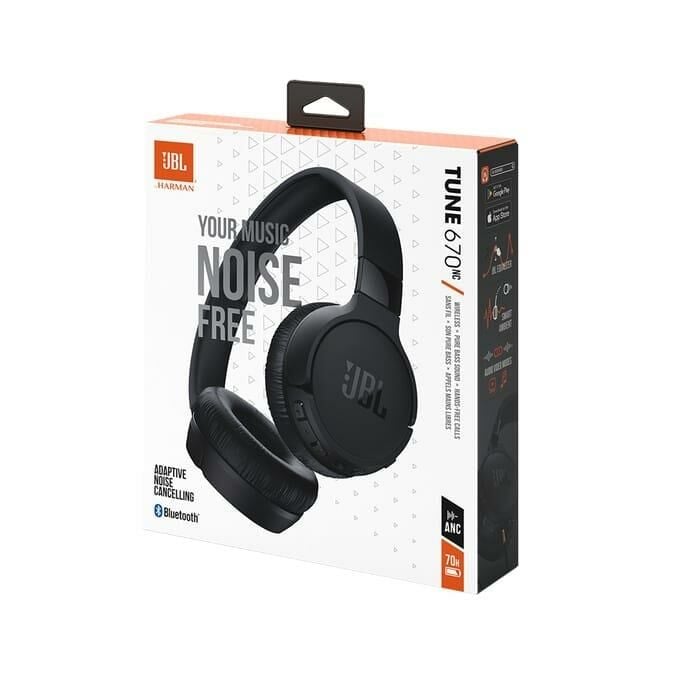 JBL Tune 670 BT NC Kulak Üstü Bluetooth Kulaklık Siyah
