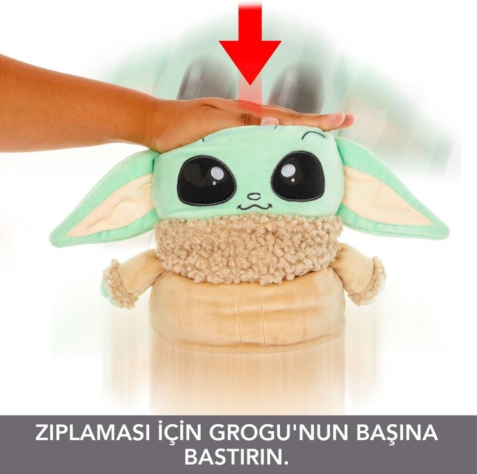 Star Wars Jumping Grogu Özellikli Peluş HPG48