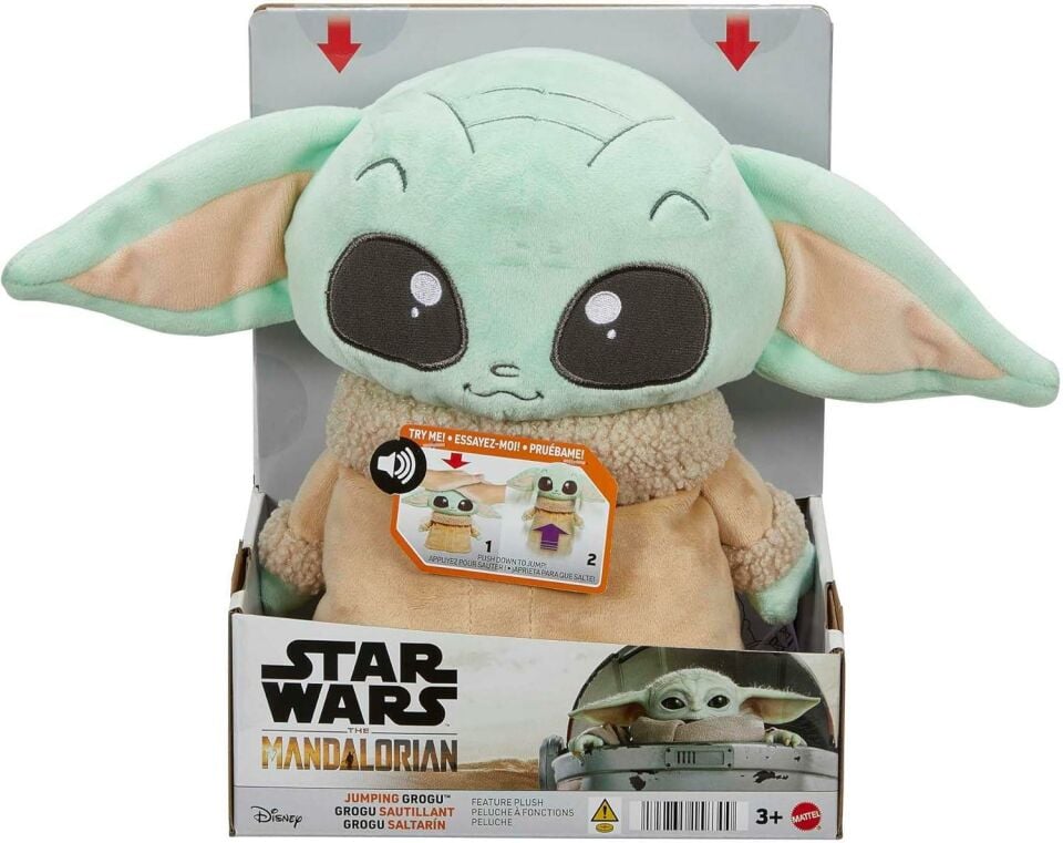 Star Wars Jumping Grogu Özellikli Peluş HPG48