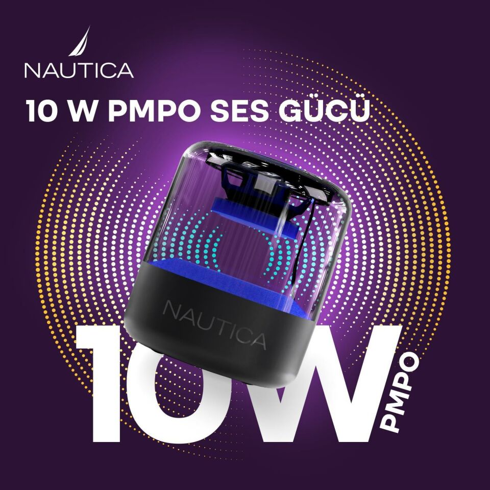 Nautica S50 Bluetooth Hoparlör Siyah