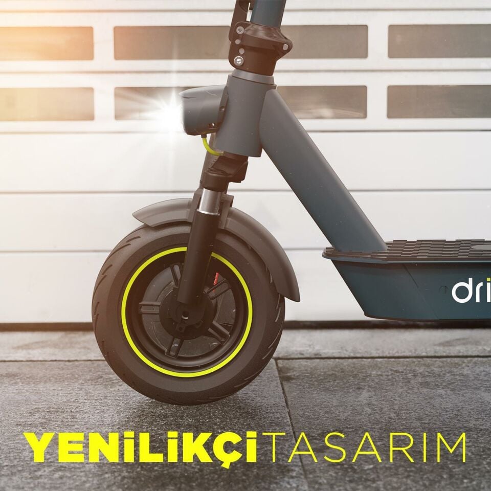 Nautica Drive C500 Katlanabilir Elektrikli Scooter Petrol Yeşili