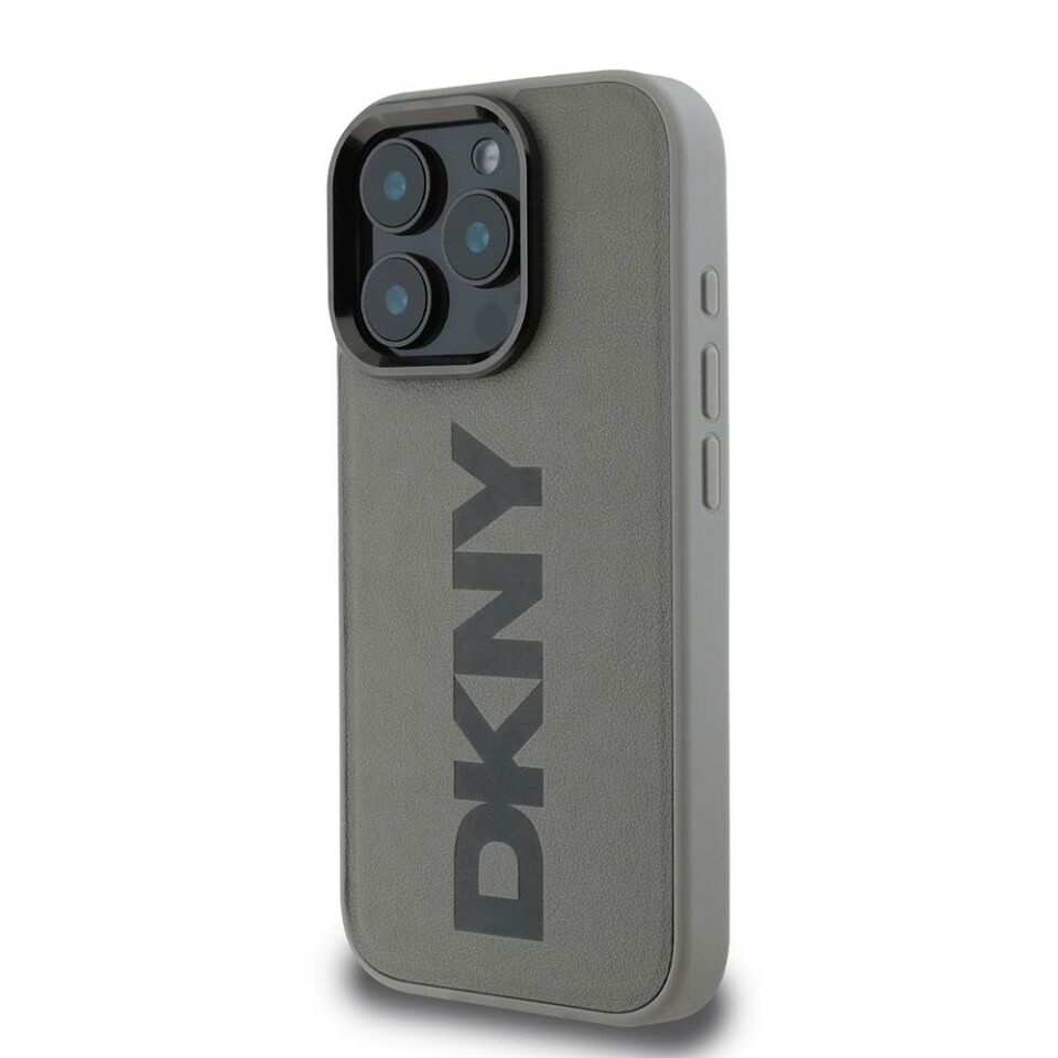 Apple iPhone 16 Pro Kılıf DKNY Orjinal Lisanslı Magsafe Şarj Özellikli PU Deri Plain Kapak