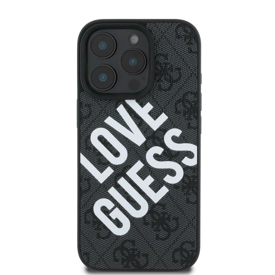 Apple iPhone 16 Pro Kılıf Guess Orijinal Lisanslı Big Love Guess Kapak