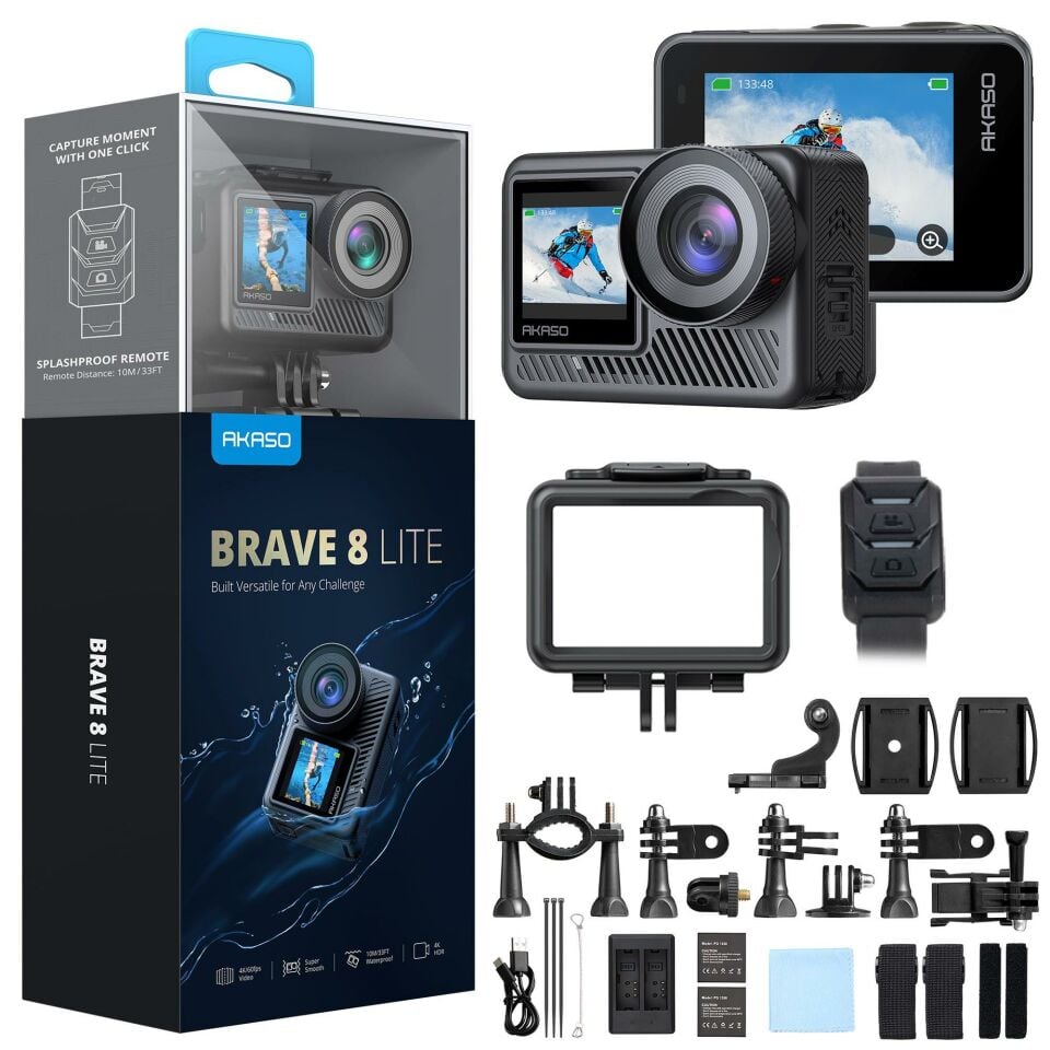 Akaso Brave 8 Lite 4K 60FPS Ultra HD Aksiyon Kamerası