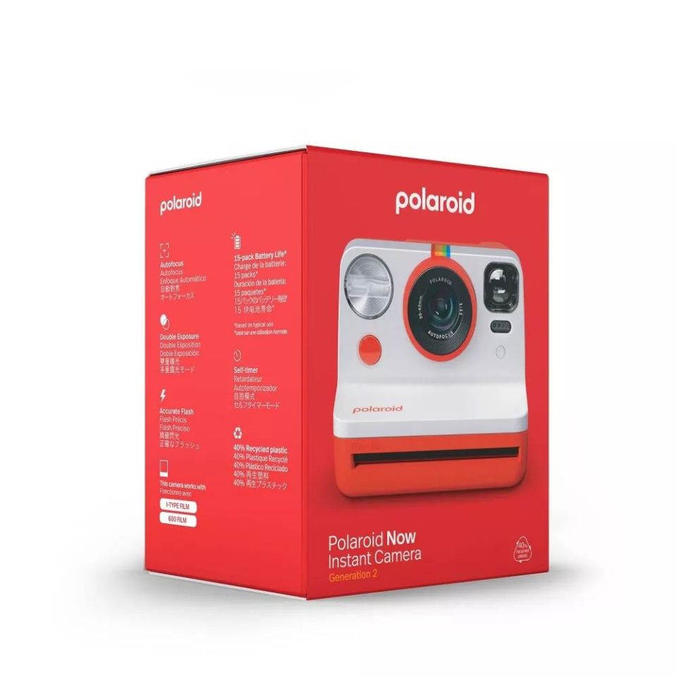 Polaroid Now Generation 2 Instant - Fotoğraf Makinesi - Kırmızı