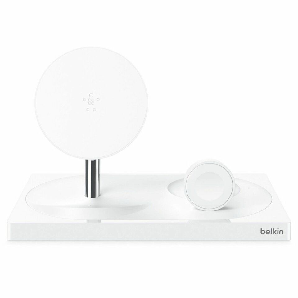 Belkin 3in1 Kablosuz Şarj İstasyonu Beyaz
