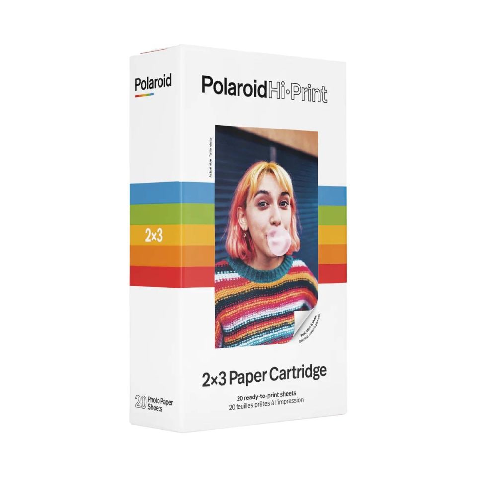 Polaroid Hi·Print 2×3 Paper Cartridge - 20 Sheets - Film