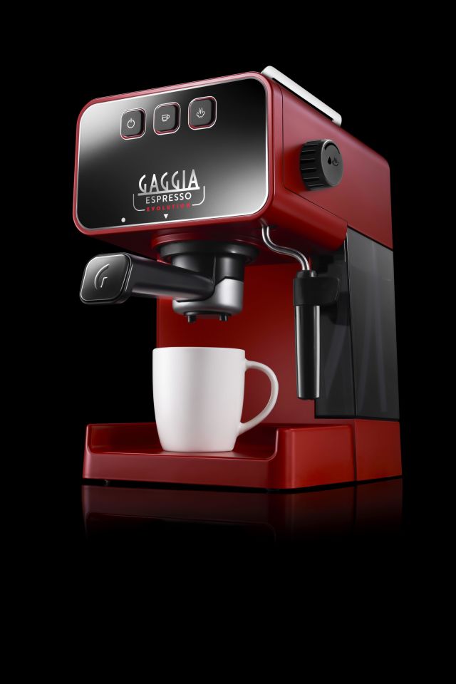 Gaggia Espresso Evolution Lav Kırmızısı Manuel Makine