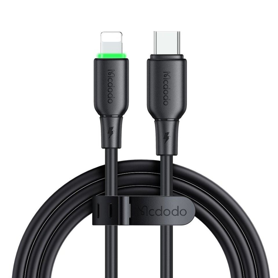 Mcdodo Ca-4761 36W Usb-C To Lightning Şarj Ve Data Kablosu -1.2 M Siyah