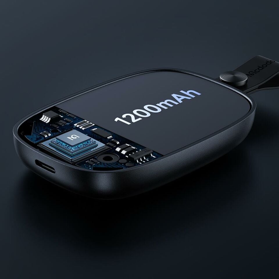 Mcdodo MC-5230 Apple Watch İçin Taşınabilir Dijital Manyetik Kablosuz Şarj Aleti 1200 Mah 2.5 W