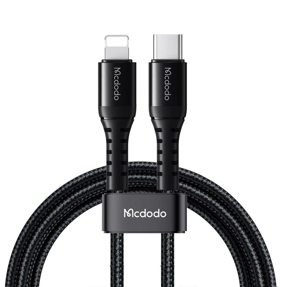Mcdodo Ca-5631 36W 3A Usb-C To Lightning Şarj Ve Data Kablosu 1M - Siyah