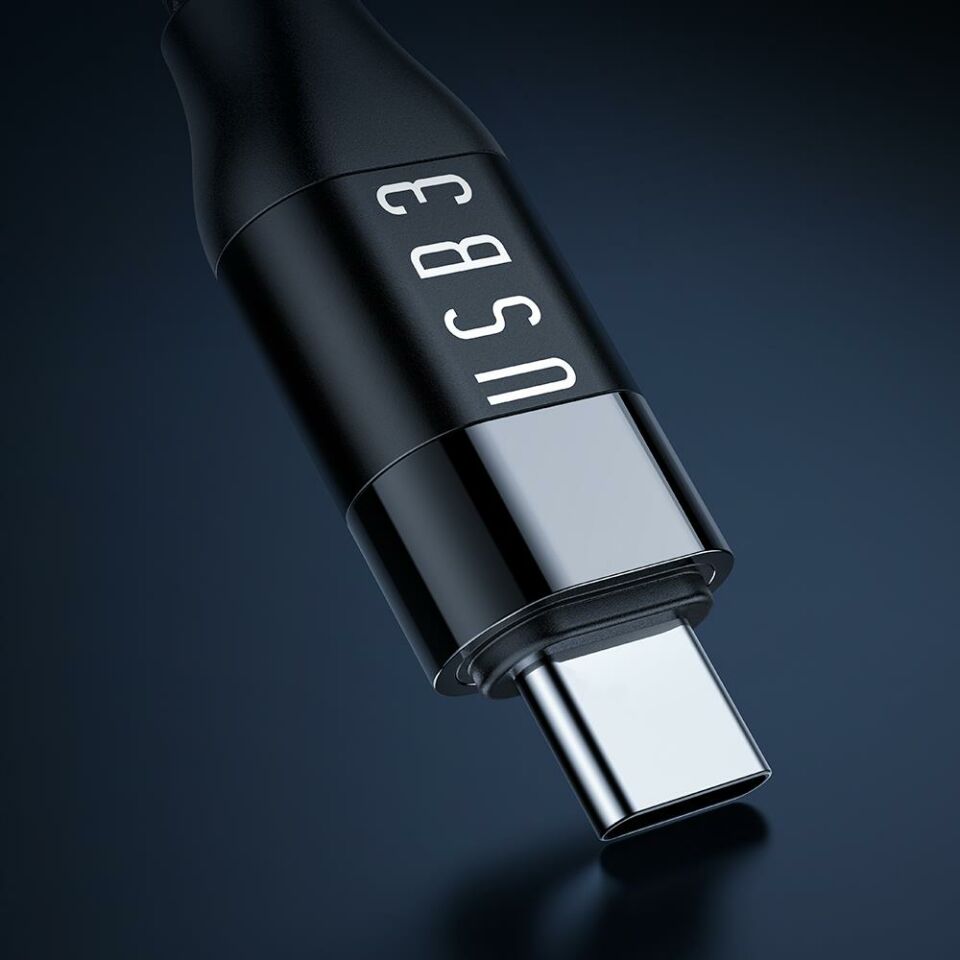 Mcdodo Ca-7132 Type-C To Type-C Usb 3 100W Data Aktarım Ve Şarj Kablosu 1.2 M - Siyah