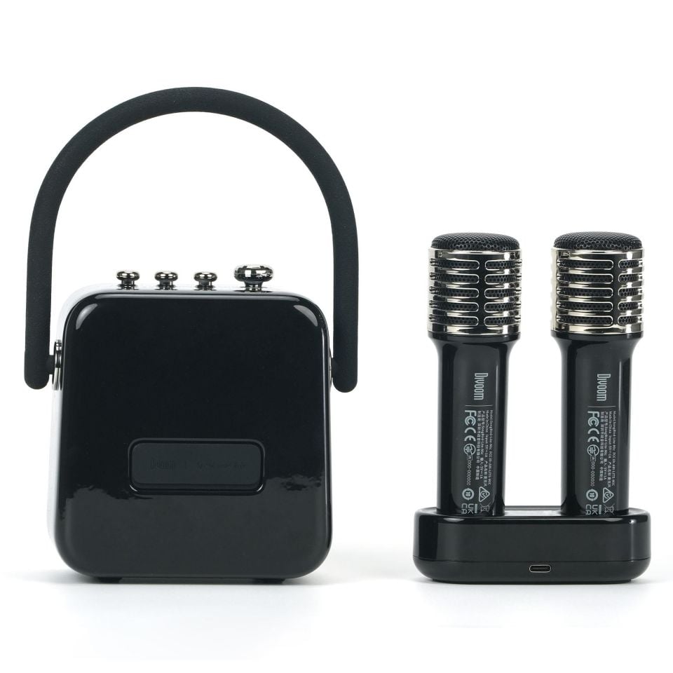 Divoom SongBird-SE Çift Mikrofonlu 18W Bluetooth Hoparlör Siyah