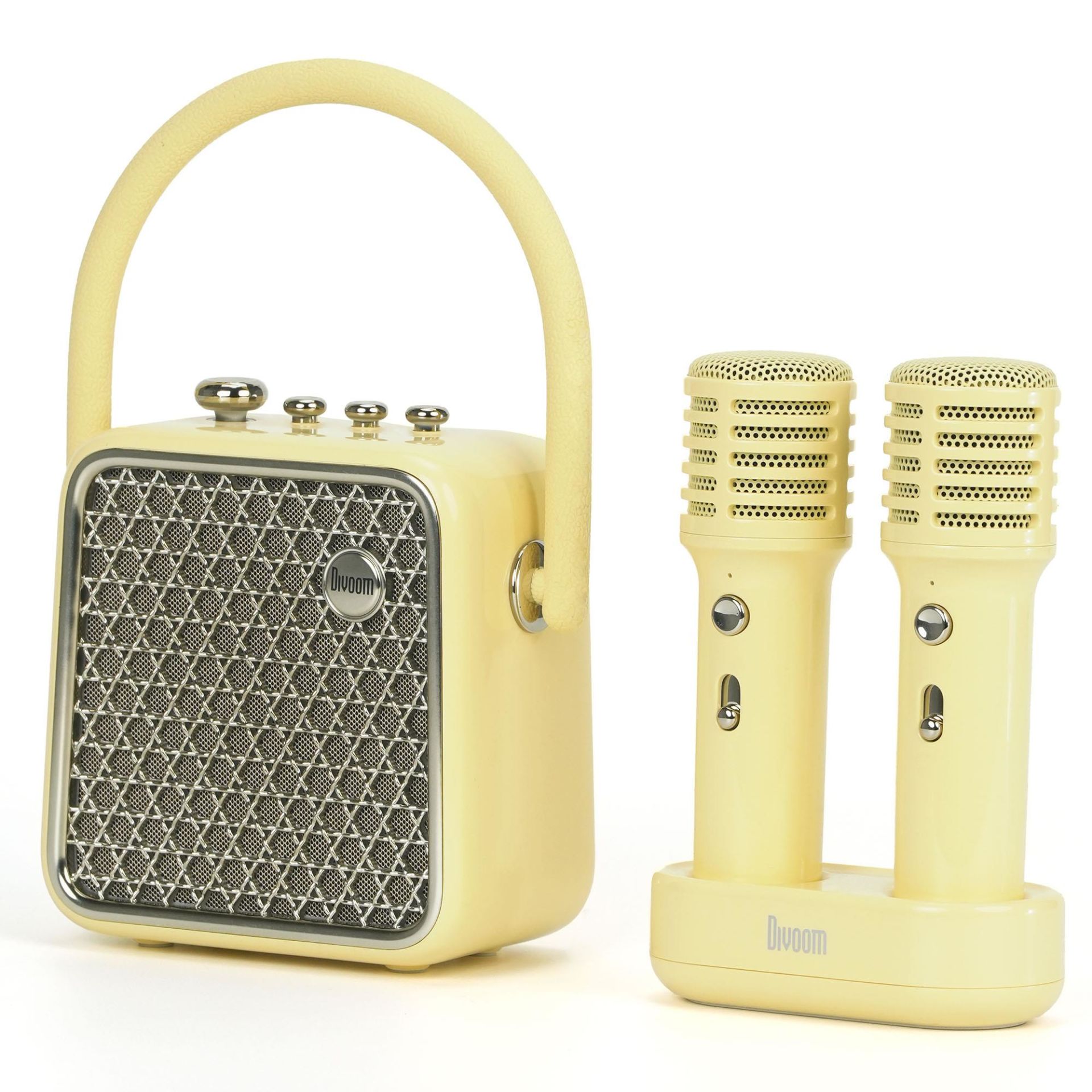 Divoom SongBird-SE Çift Mikrofonlu 18W Bluetooth Hoparlör Sarı