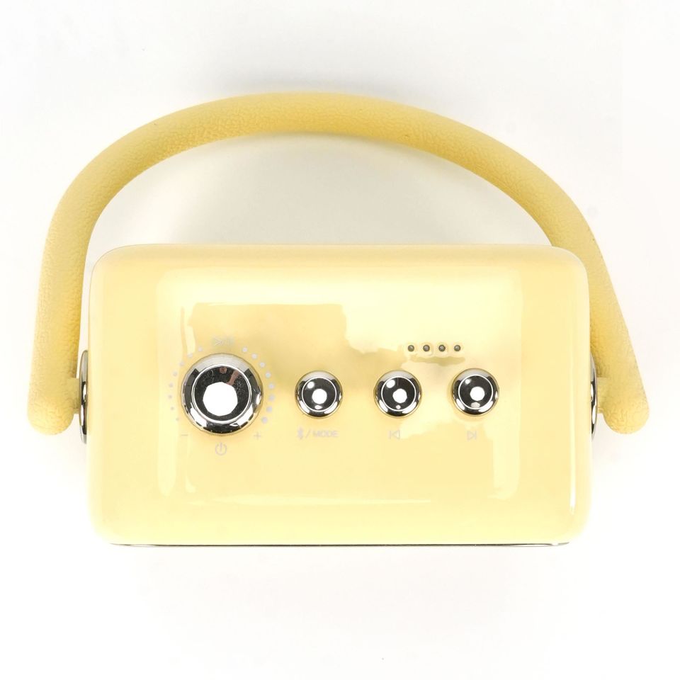 Divoom SongBird-SE Çift Mikrofonlu 18W Bluetooth Hoparlör Sarı