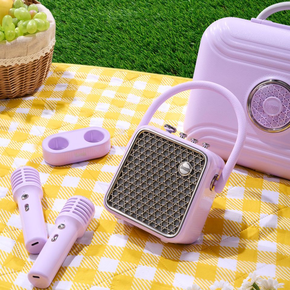 Divoom SongBird-SE Çift Mikrofonlu 18W Bluetooth Hoparlör Lila