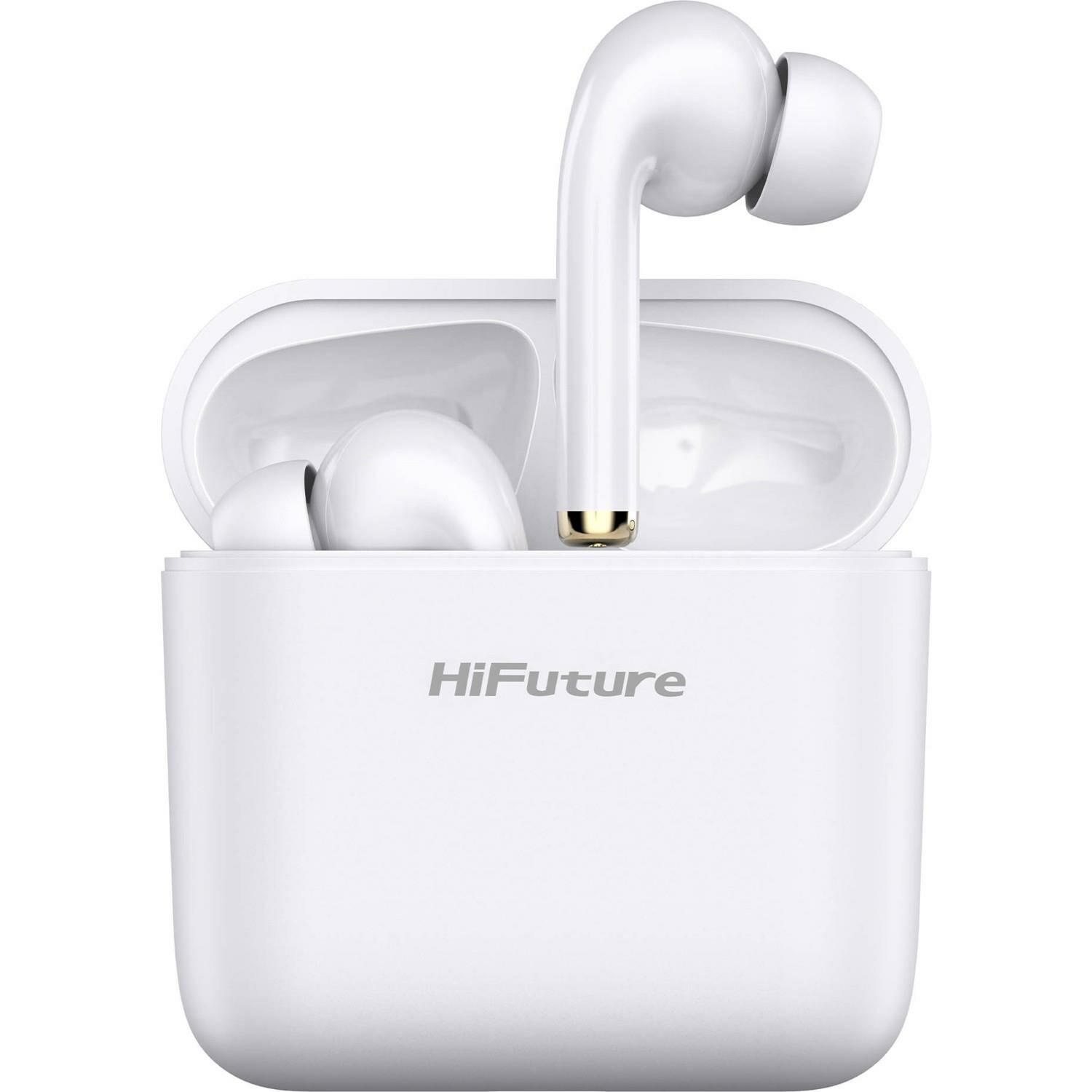 HiFuture SmartPods2 Hi-Res Stereo Pasif Gürültü Önleyici 4 Mikrofonlu TWS IPX5 Bluetooth 5.3 Kablosuz Kulak İçi Kulaklık Beyaz