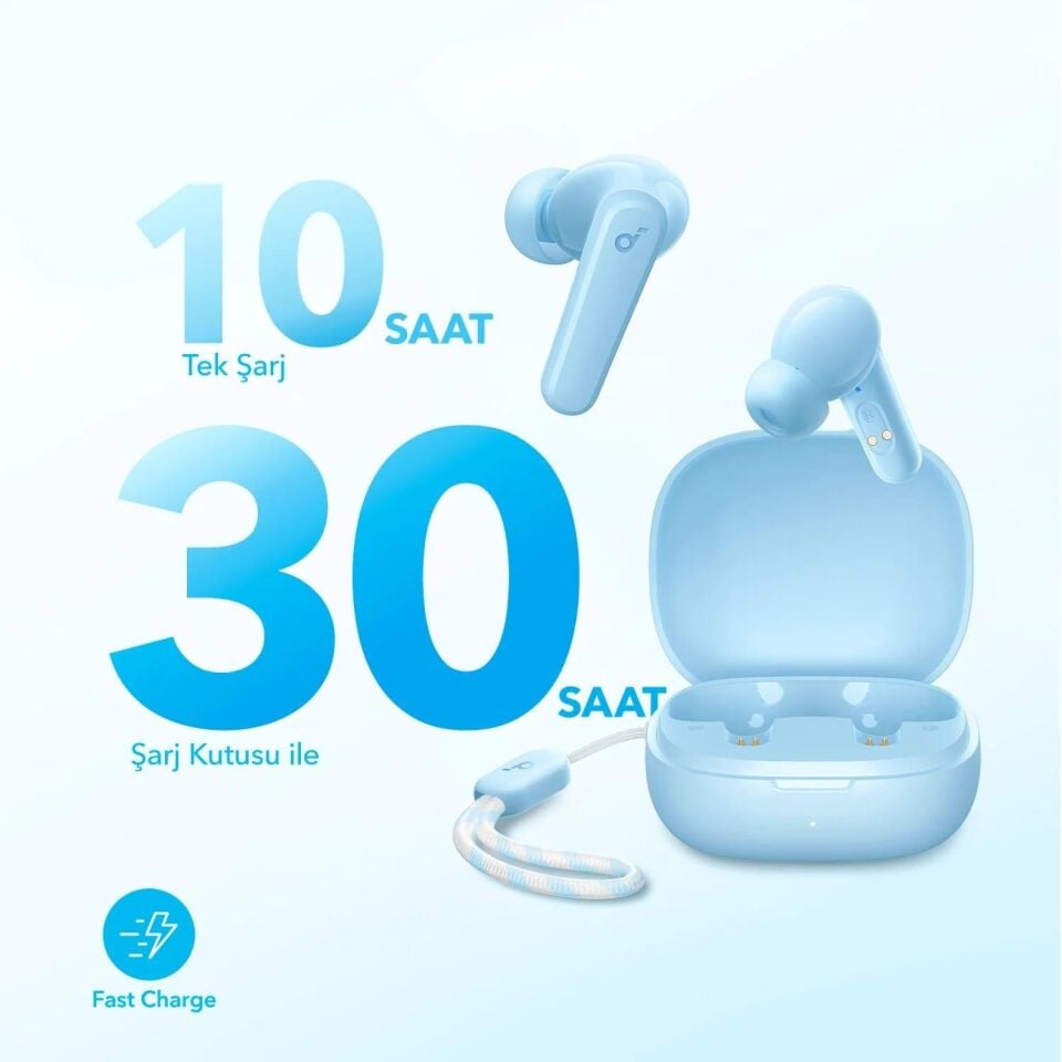 Anker SoundCore R50i TWS Kulak İçi Bluetooth Kulaklık Açık Mavi