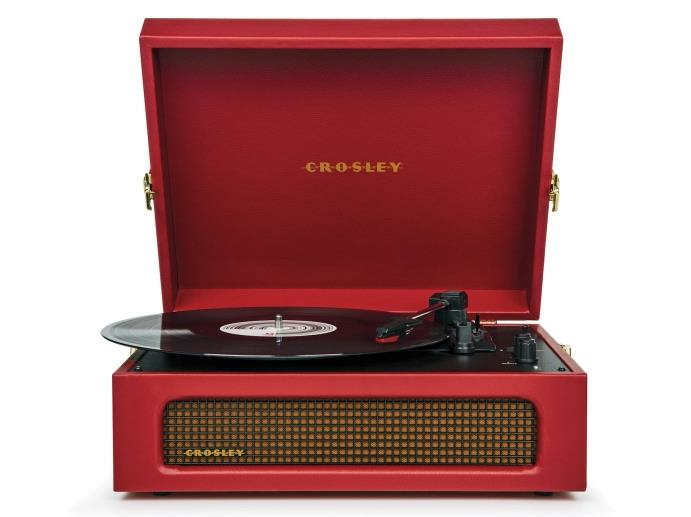 Crosley Voyager Bluetooth Pikap Burgundy Red