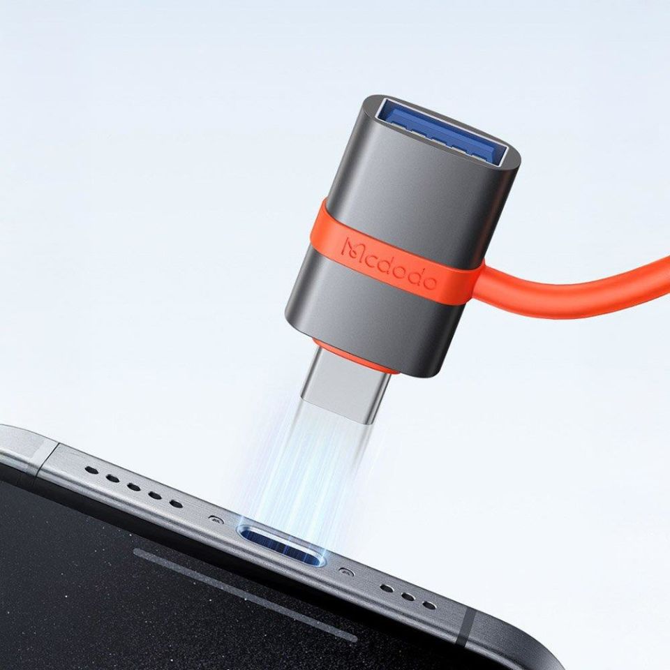 Mcdodo Ot-3810 Usb-A 3.0 - Usb-C Adaptör Siyah OTG