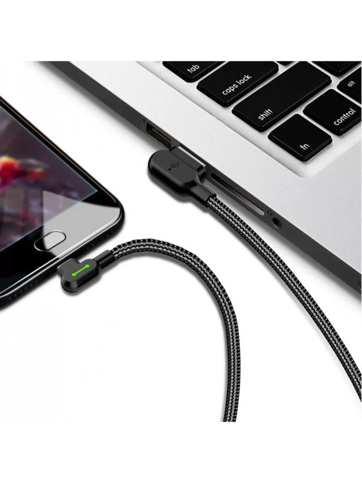 Mcdodo CA-4673 Lightning L Tipi Data-Şarj Kablosu 1.8M-Siyah