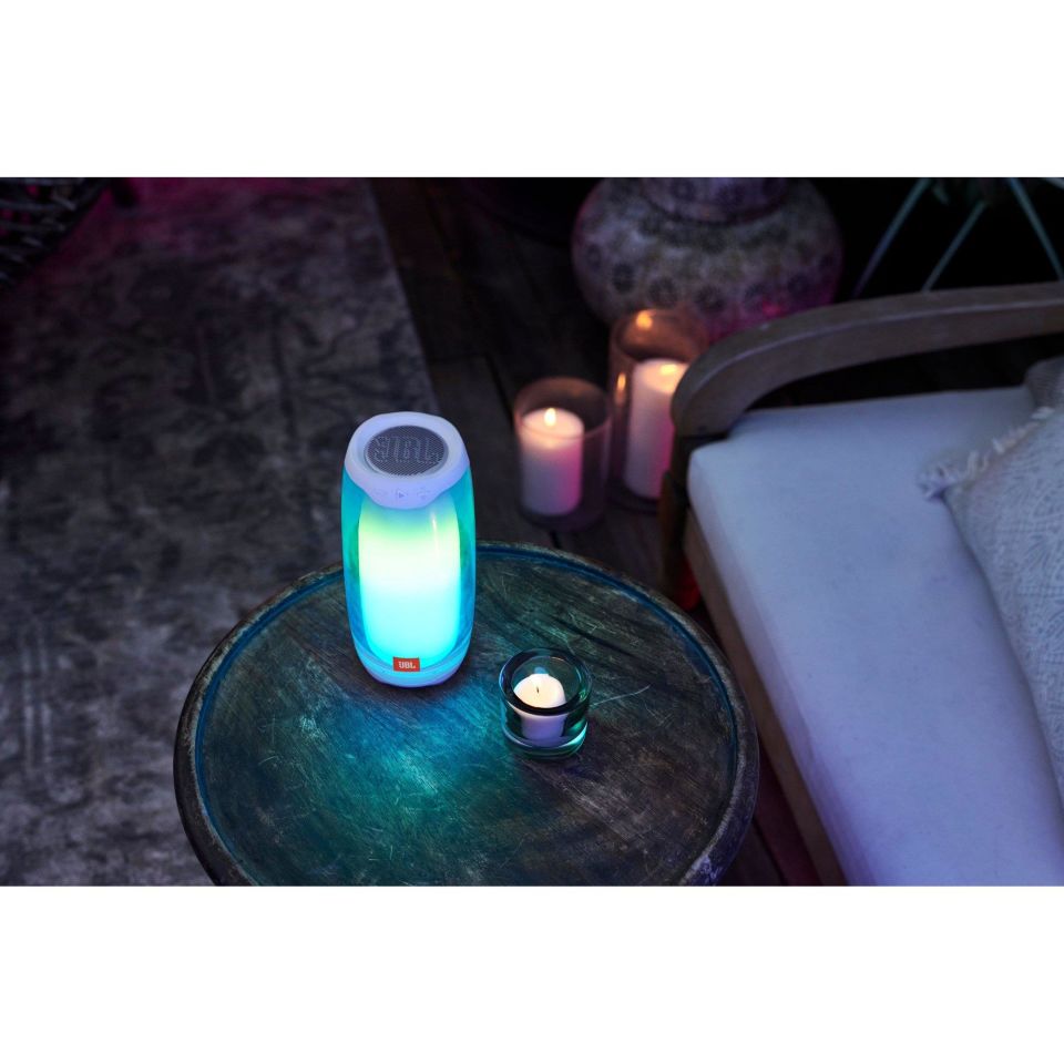 Jbl Pulse 4 Işıklı Bluetooth Hoparlör Beyaz
