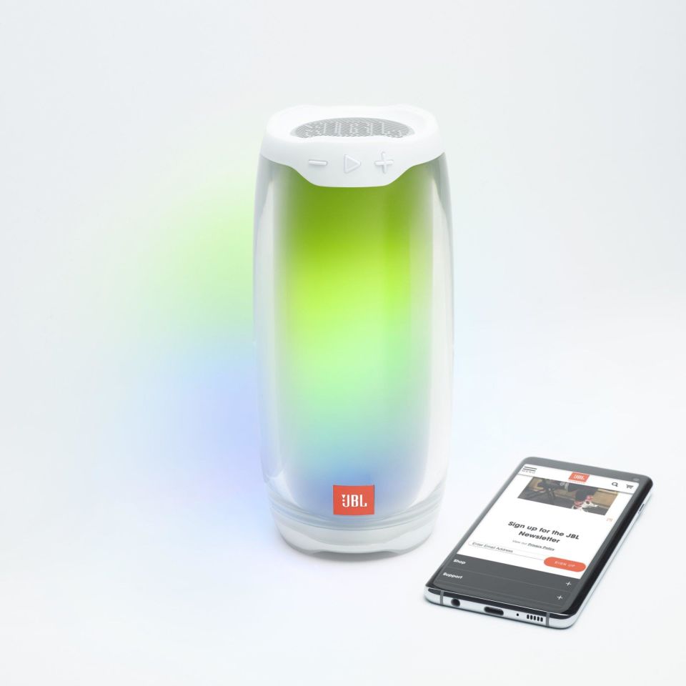 Jbl Pulse 4 Işıklı Bluetooth Hoparlör Beyaz